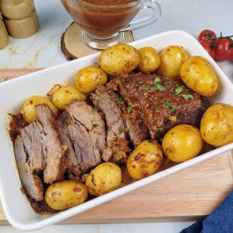 Fraldinha Assada com Batatas