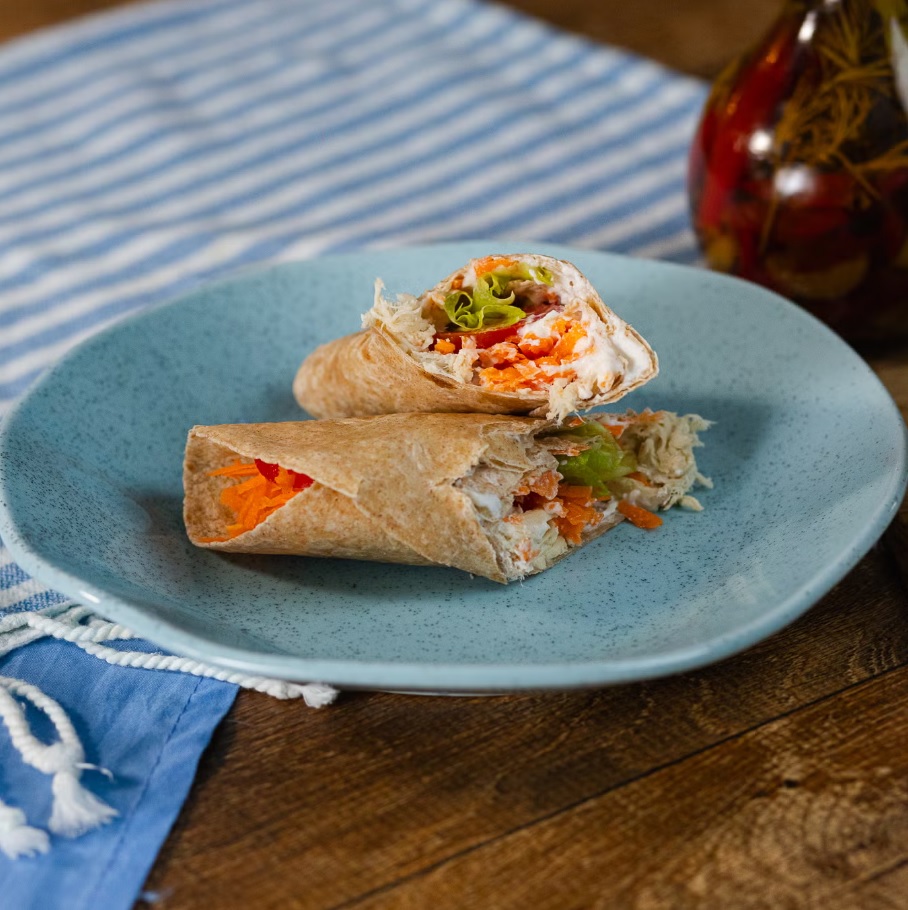 Wrap de Frango com Queijo
